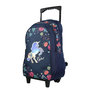 Voir la diapositive 2 : Bagtrotter BAGTROTTER Sac à dos à roulettes 45 cm Cybel Cheval Licorne Bleu