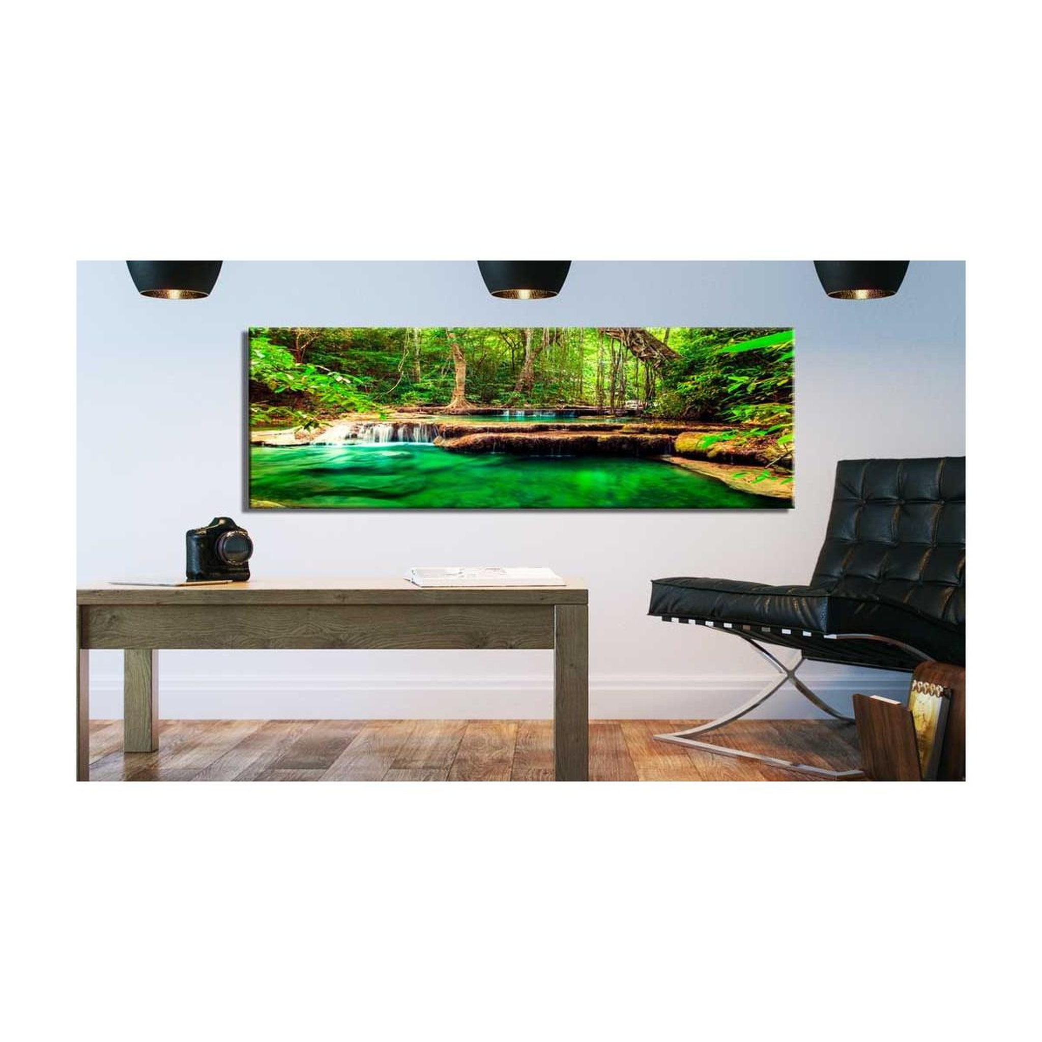 Voir la diapositive 2 : Paris Prix Tableau imprimé  emerald waterfall