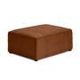 Voir la diapositive 3 : BEST MOBILIER Topaze - pouf - en tissu velours relief