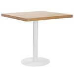 VIDAXL Table de bistro Marron clair 80x80 cm MDF