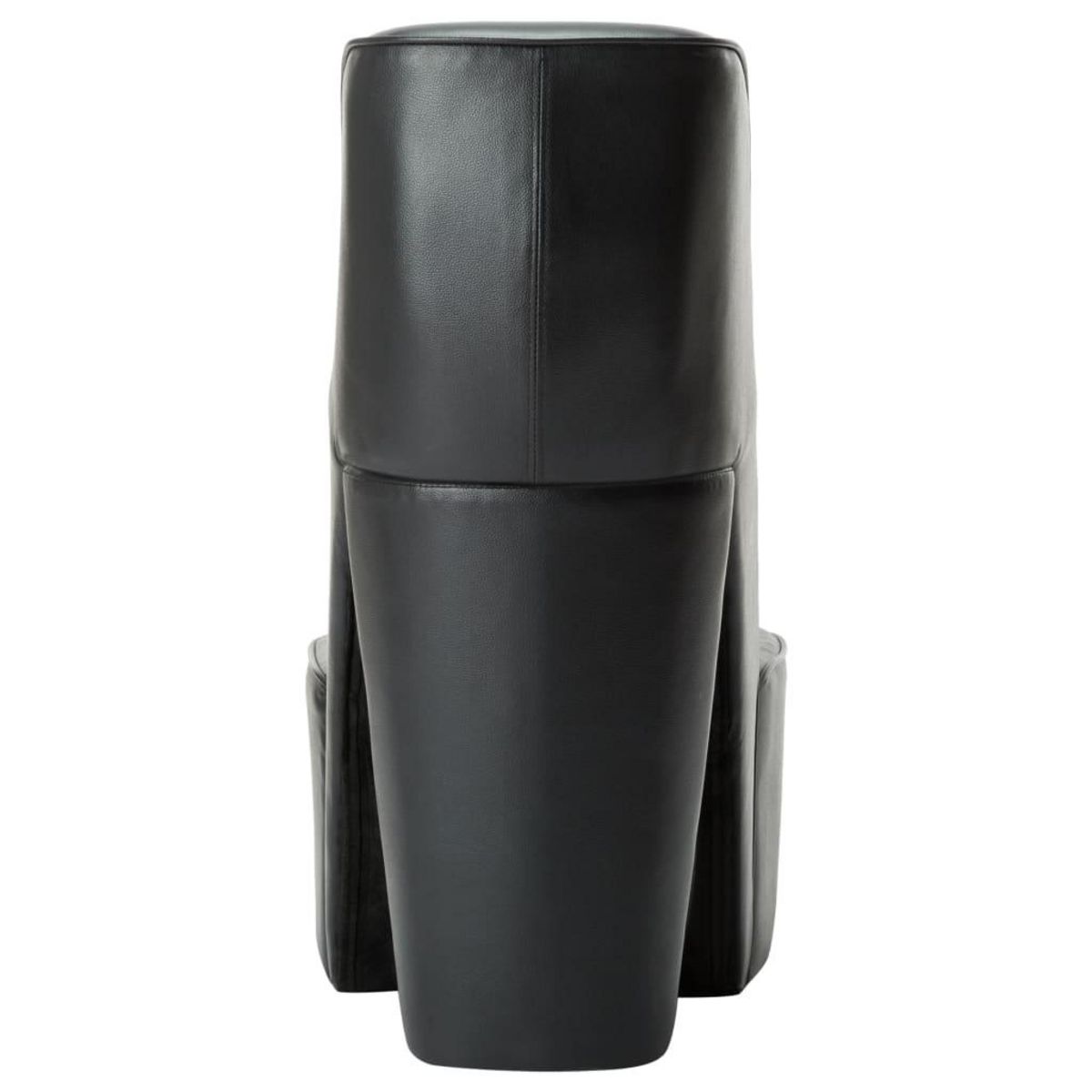 VIDAXL Chaise en forme de chaussure a talon haut noir similicuir