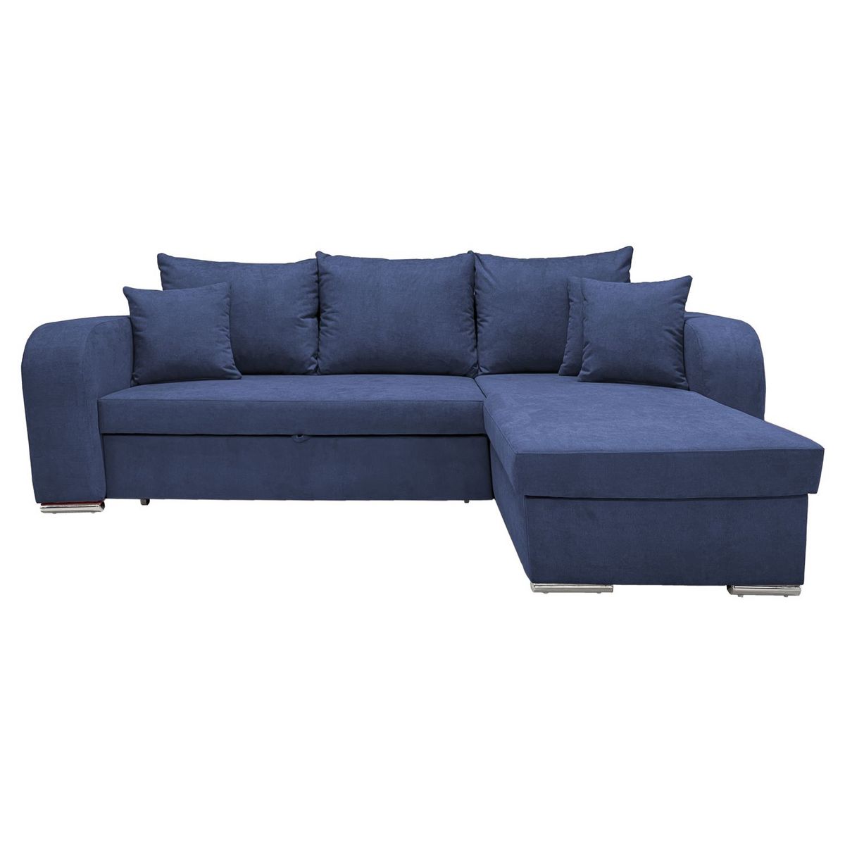 Canapé d'angle convertible réversible 5 places tissu BOB