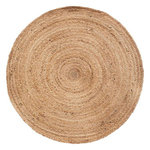 ATMOSPHERA Tapis Rond Déco en Jute  Minalima  80cm Beige