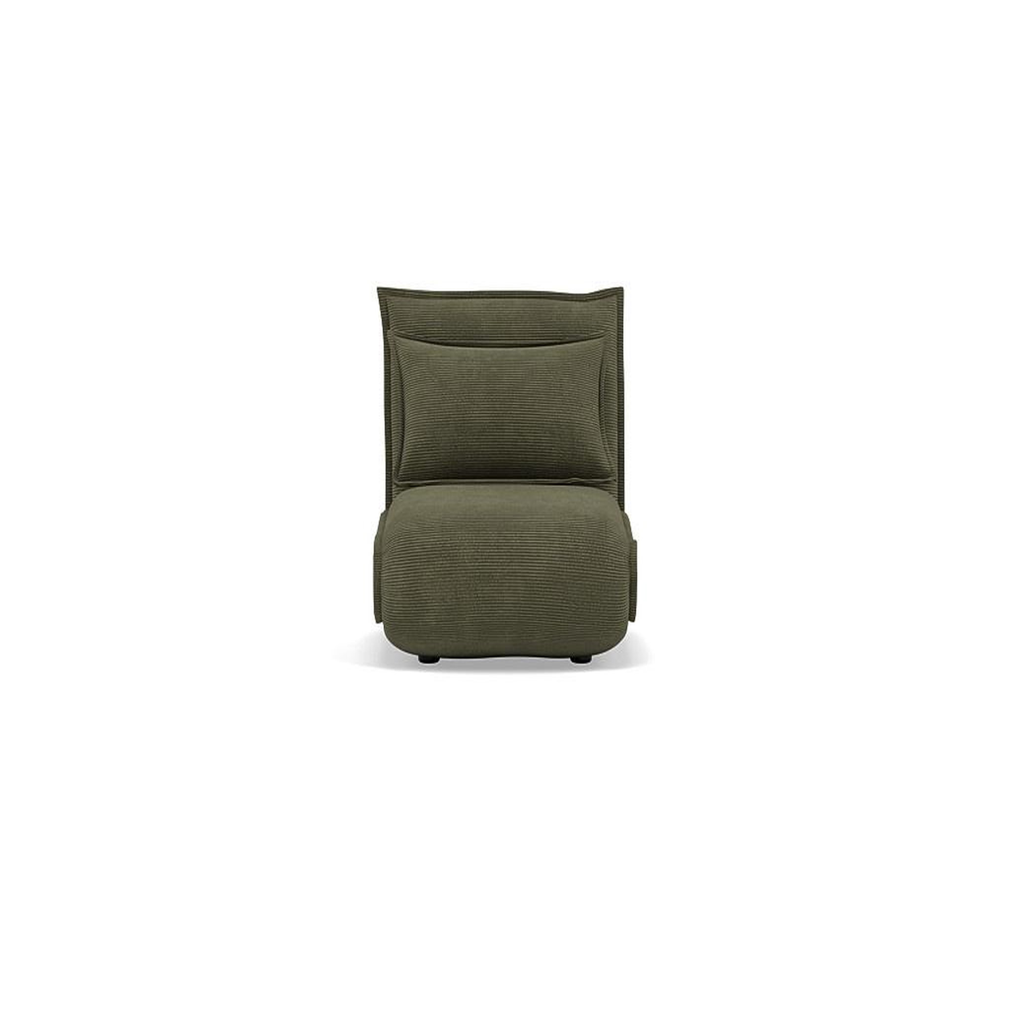 Voir la diapositive 1 : BEST MOBILIER Candice - banquette 1 place convertible clic-clac en velours côtelé