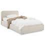 Voir la diapositive 6 : IDIMEX Lit simple BELARTI 90 x 190 cm rembourré, revêtement en tissu