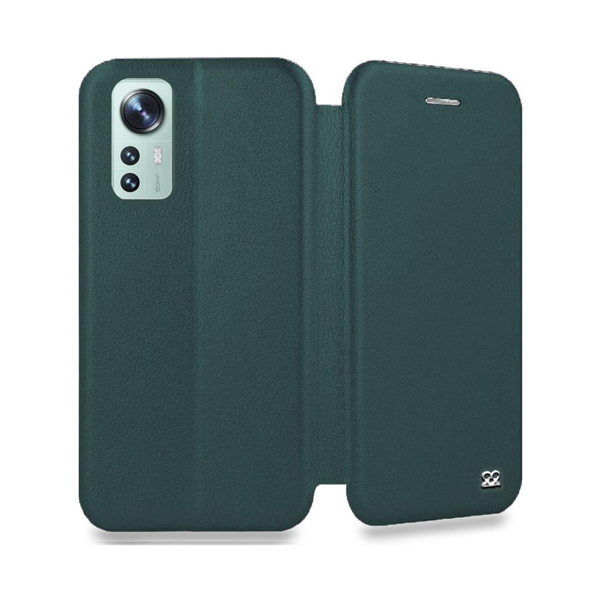 Voir la diapositive 4 : IBROZ Etui xiaomi 12/12x etui cuir kaki