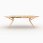 Voir la diapositive 5 : Rendez vous déco Table extensible en bois d'hévéa massif clair 6 à 10 personnes-Oli