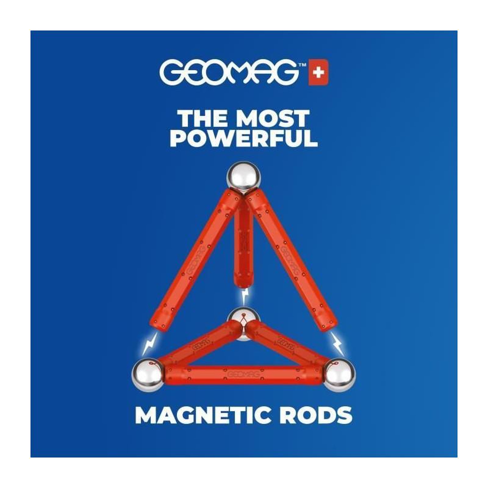 Voir la diapositive 3 : Geomag Jeu de construction magnétique - GEOMAG - Classic Recycled Magnetic Geometry 24 pieces - Géométrie - 3D - Éducatif