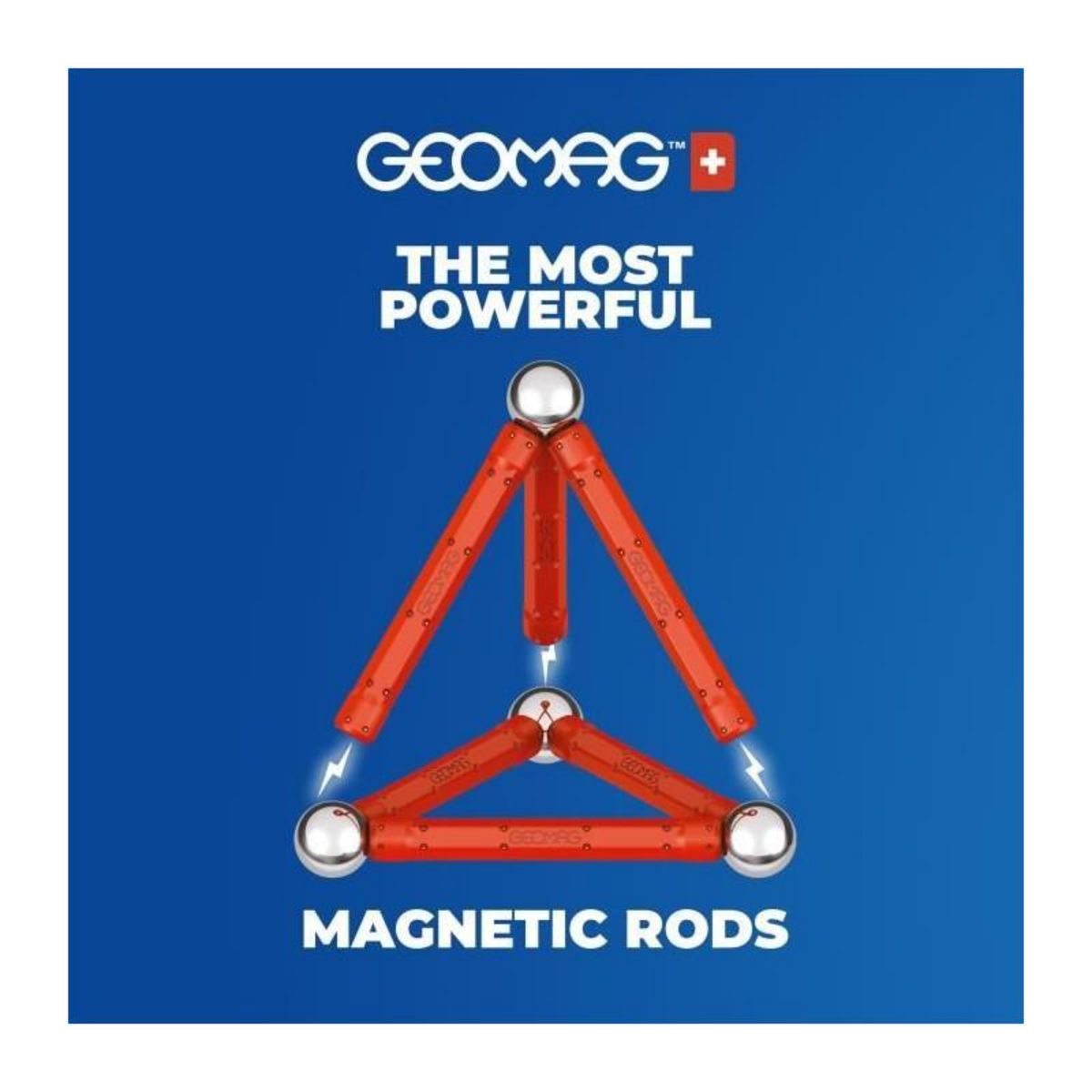 Geomag Jeu de construction magnétique - GEOMAG - Classic Recycled Magnetic Geometry 24 pieces - Géométrie - 3D - Éducatif