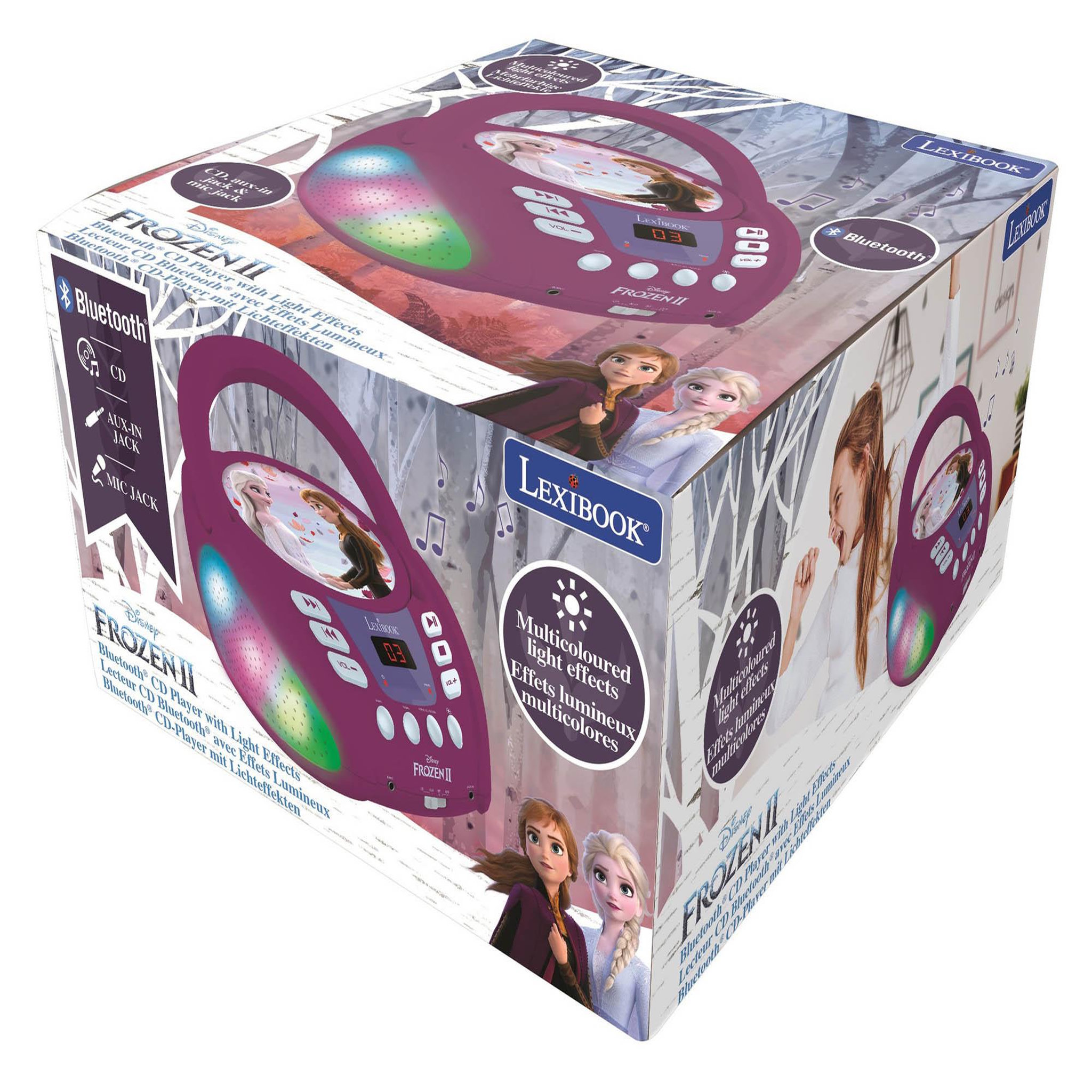 Voir la diapositive 4 : Lexibook Lecteur CD Bluetooth La Reine des Neiges