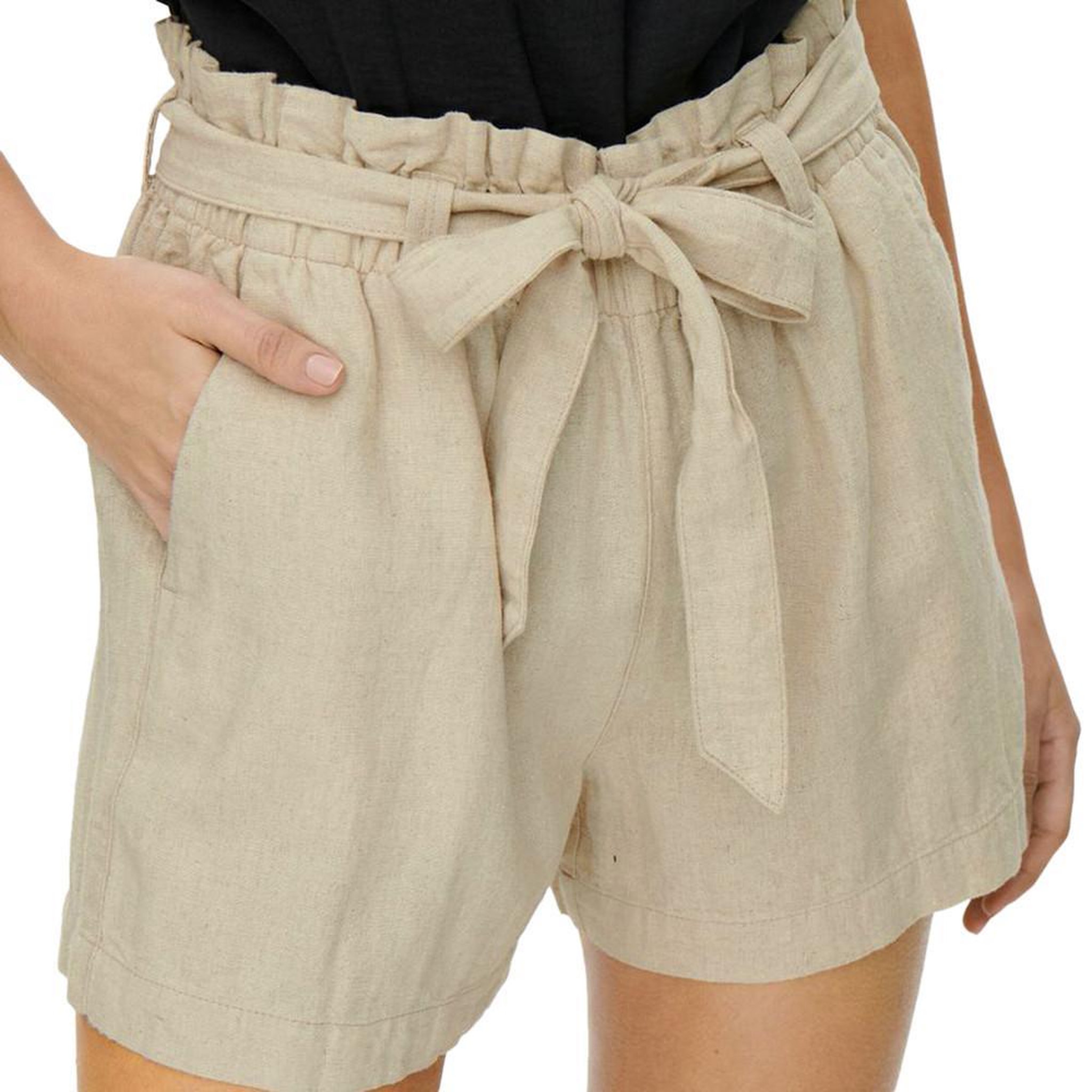 JACQUELINE DE YONG Short Beige Femme JDY Say. Coloris disponibles : Beige