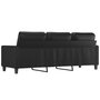 Voir la diapositive 5 : VIDAXL Canape a 3 places Noir 180 cm Similicuir