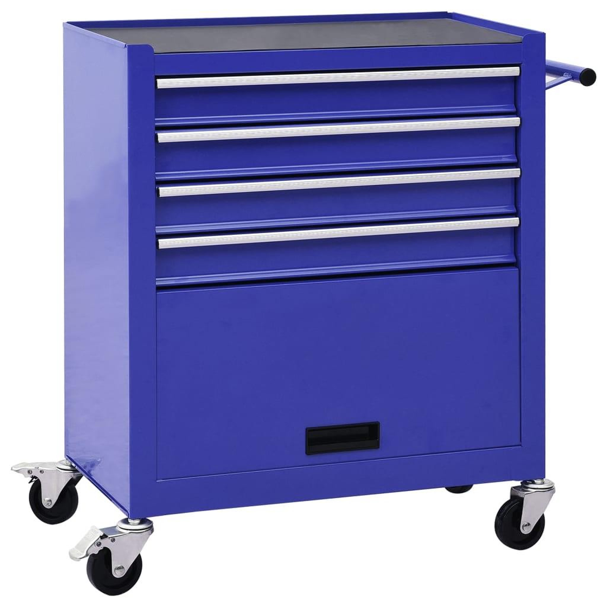 Voir la diapositive 1 : VIDAXL Chariot a outils avec 4 tiroirs Acier Bleu