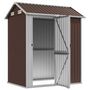 Voir la diapositive 3 : VIDAXL Abri de jardin marron 192x152,5x237 cm acier galvanise