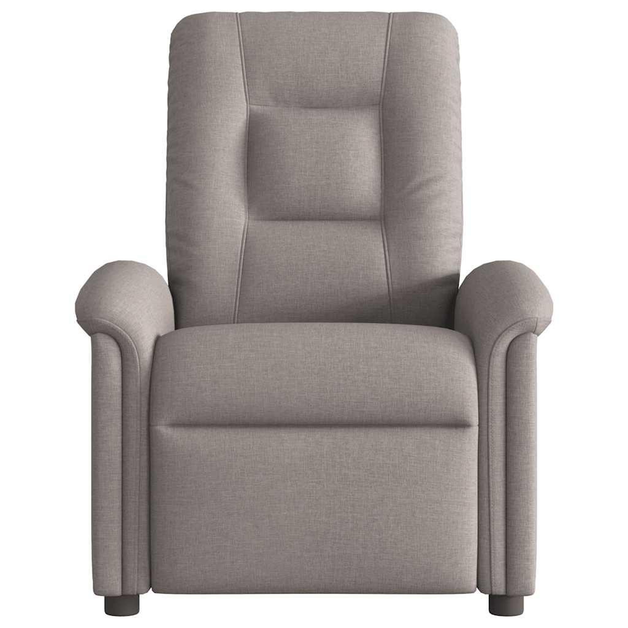 Voir la diapositive 3 : VIDAXL Fauteuil inclinable Taupe Tissu