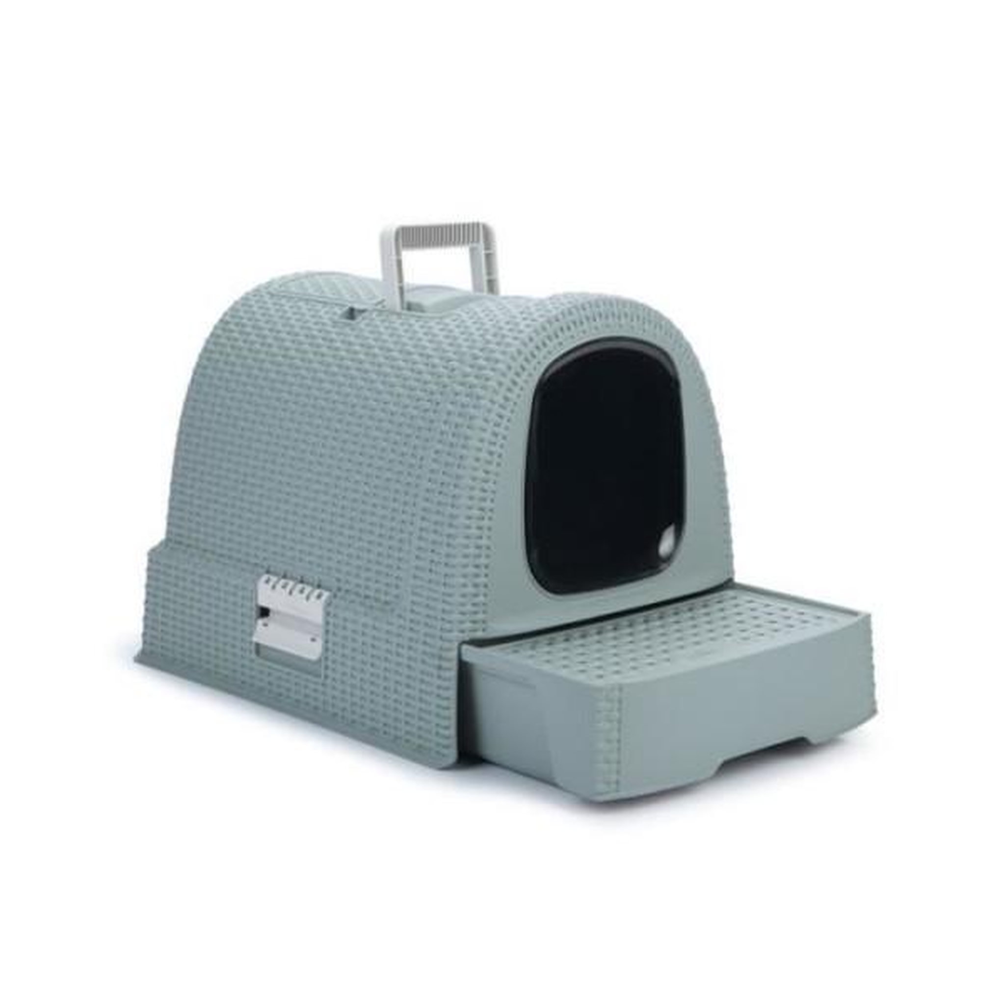 Voir la diapositive 2 : CURVER Curver bac a litiere pour chats - bleu gris - pour chat - 51 x 38,5 x 39,5 cm