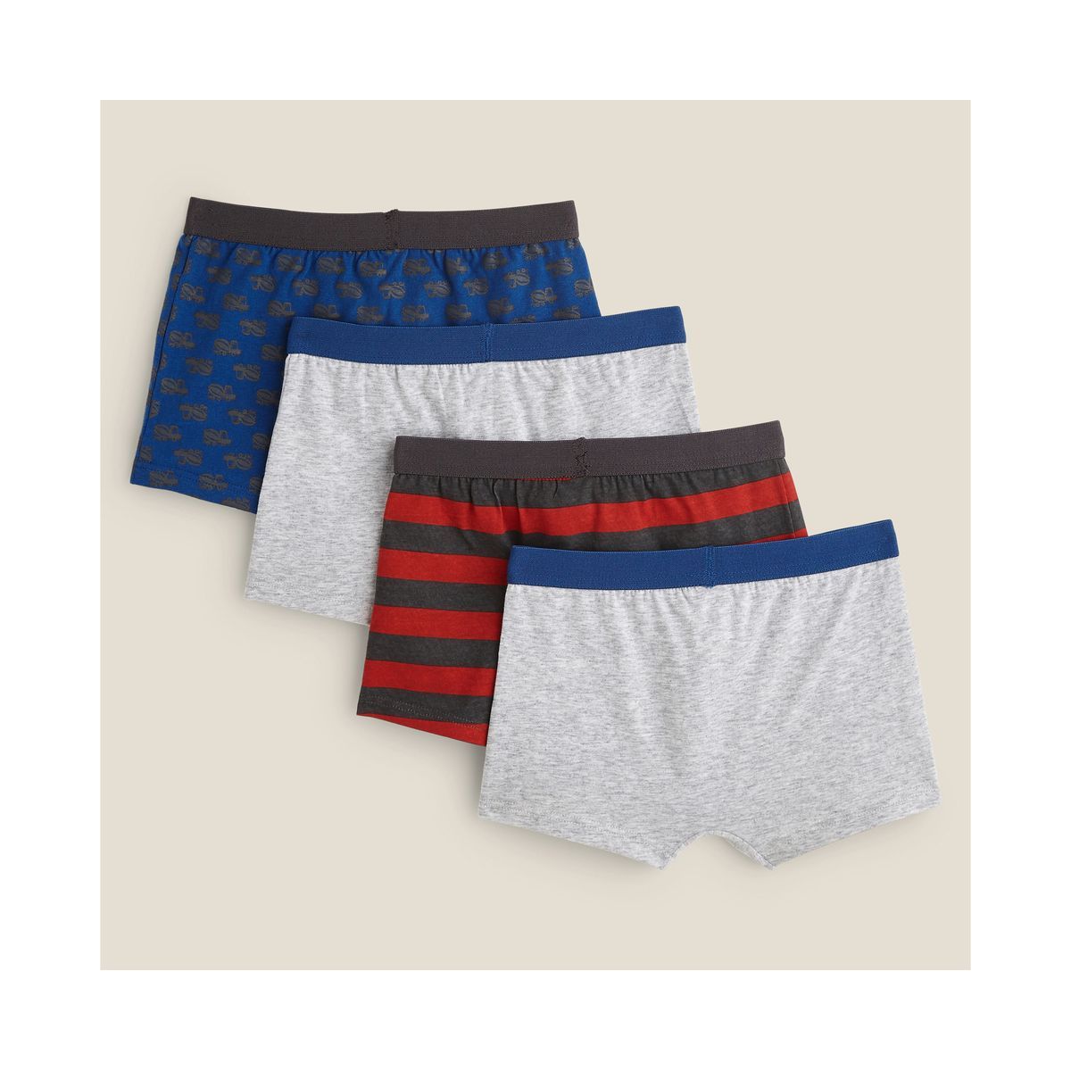 IN EXTENSO Lot de 4 boxers garçon