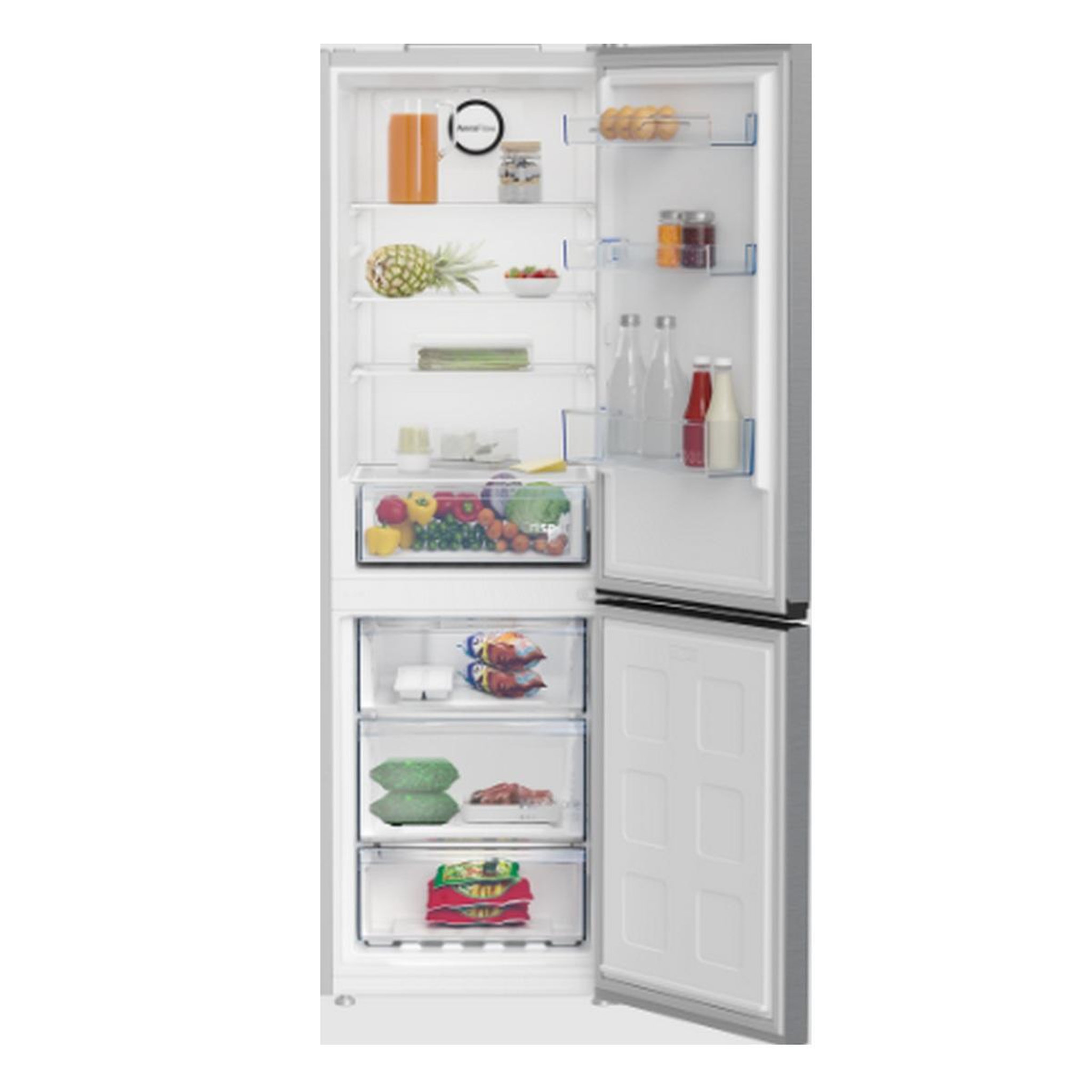 Voir la diapositive 3 : Beko Réfigérateur combiné 60cm 316l no frost gris - B1RCNE364XB