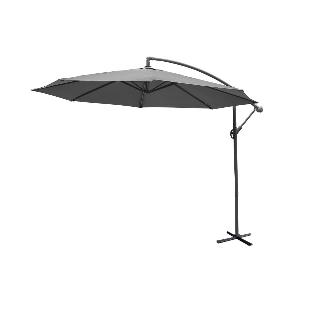 SWEEEK Parasol déporté rond Hardelot diamètre 300cm excentré  8 baleines