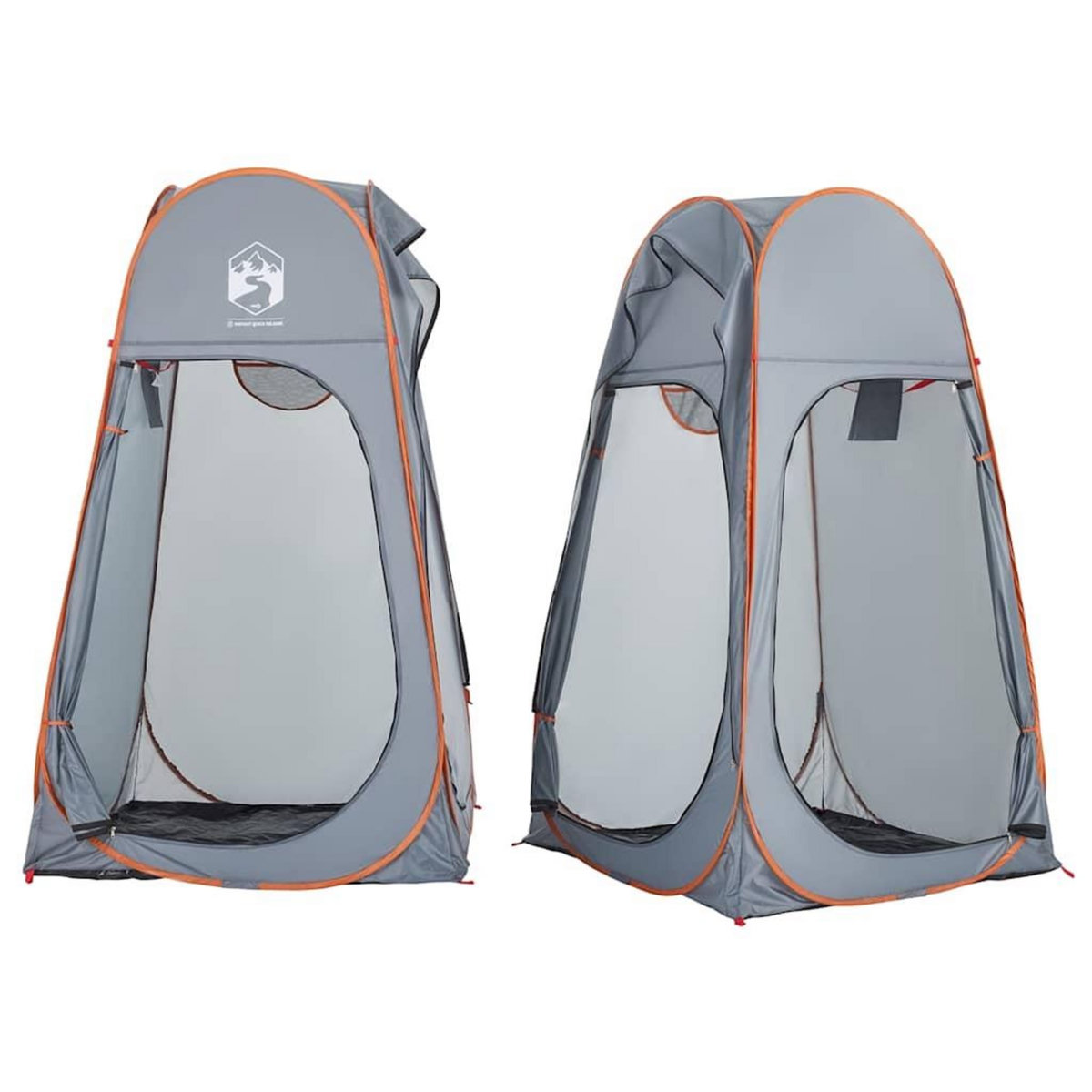 VIDAXL Tente d'intimite gris et orange escamotable impermeable