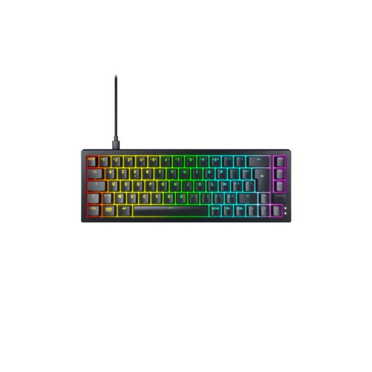 Cherry Clavier Cherry XTRFY K5V2 noir clavier mecanique personnalisable format 65% Switches Hot Swap CHERRY MX2A Red Noir