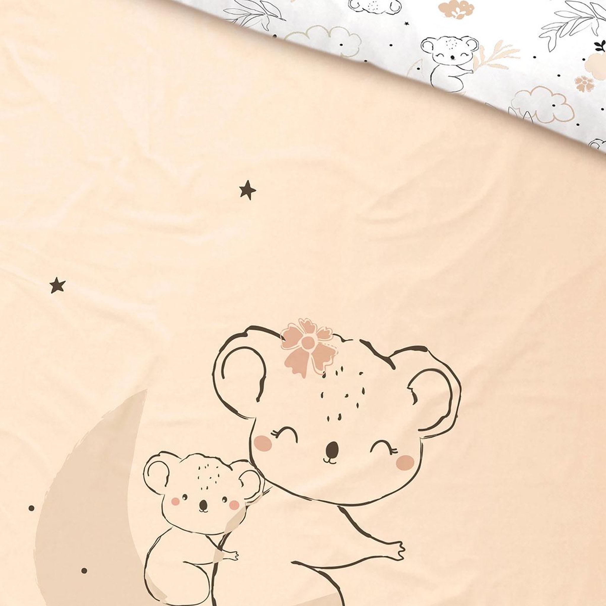 Voir la diapositive 3 : Petit Béguin Housse de couette enfant + taie d'oreiller Salsa