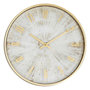 Voir la diapositive 1 : ATMOSPHERA Horloge Murale Design  Izzie  30cm Doré