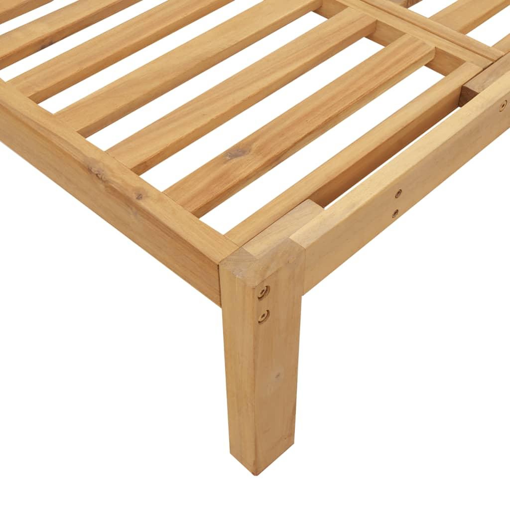 Voir la diapositive 5 : VIDAXL Canapes centraux palette de jardin 2pcs et coussins bois acacia
