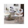 Voir la diapositive 5 : Paris Prix Lot de 2 Chaises Design  Floraz  82cm Gris
