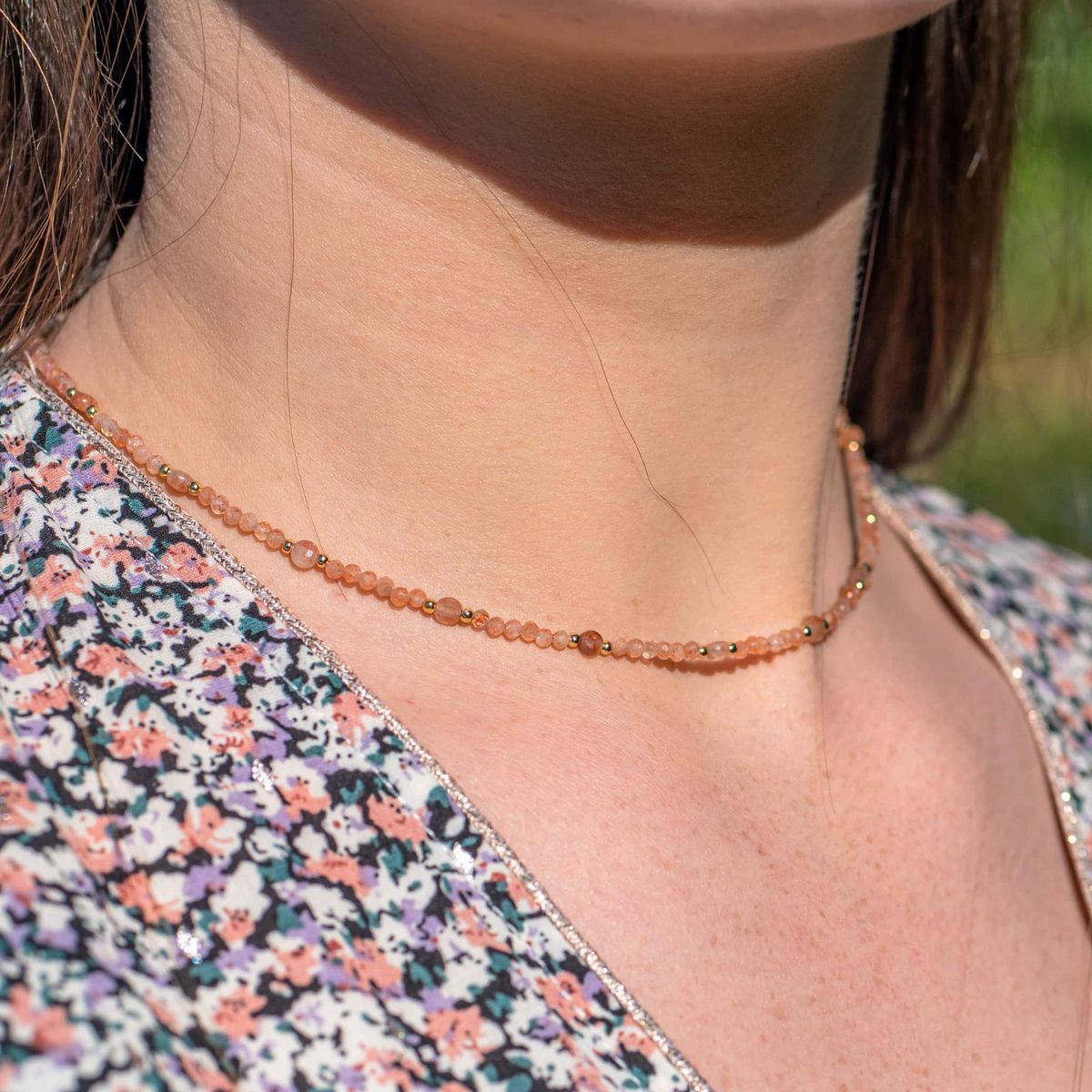 SLOYA Collier Paloma en pierres de Soleil