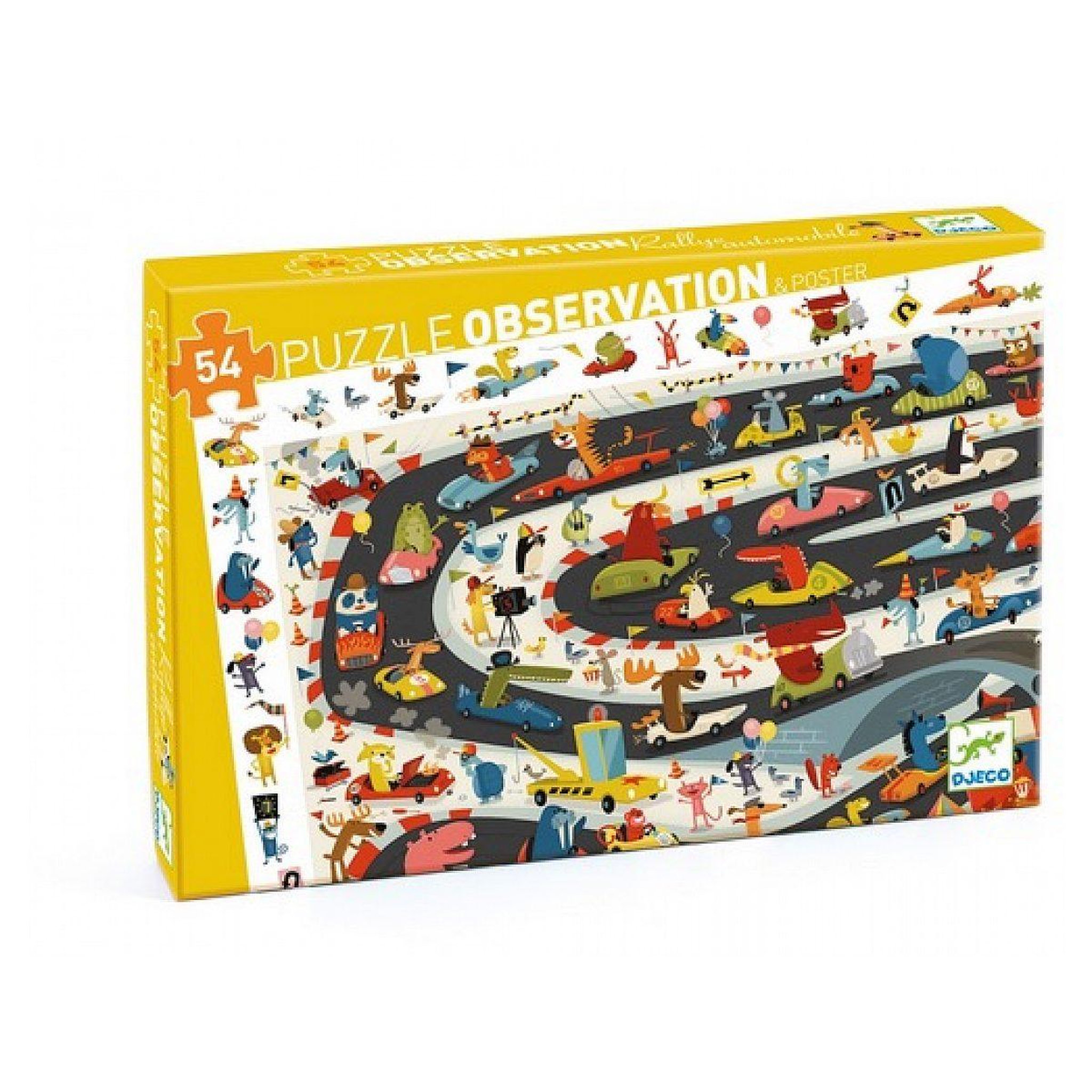 Djeco Puzzle observation rallye automobile 54 pieces