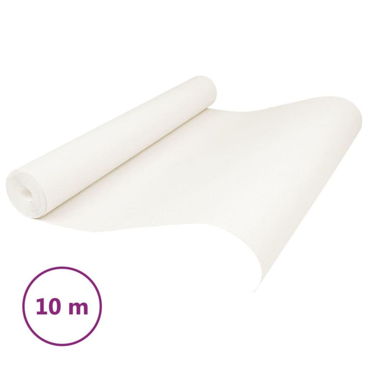 VIDAXL Papier peint 3D couleur unie creme 10x0,53 m non tisse