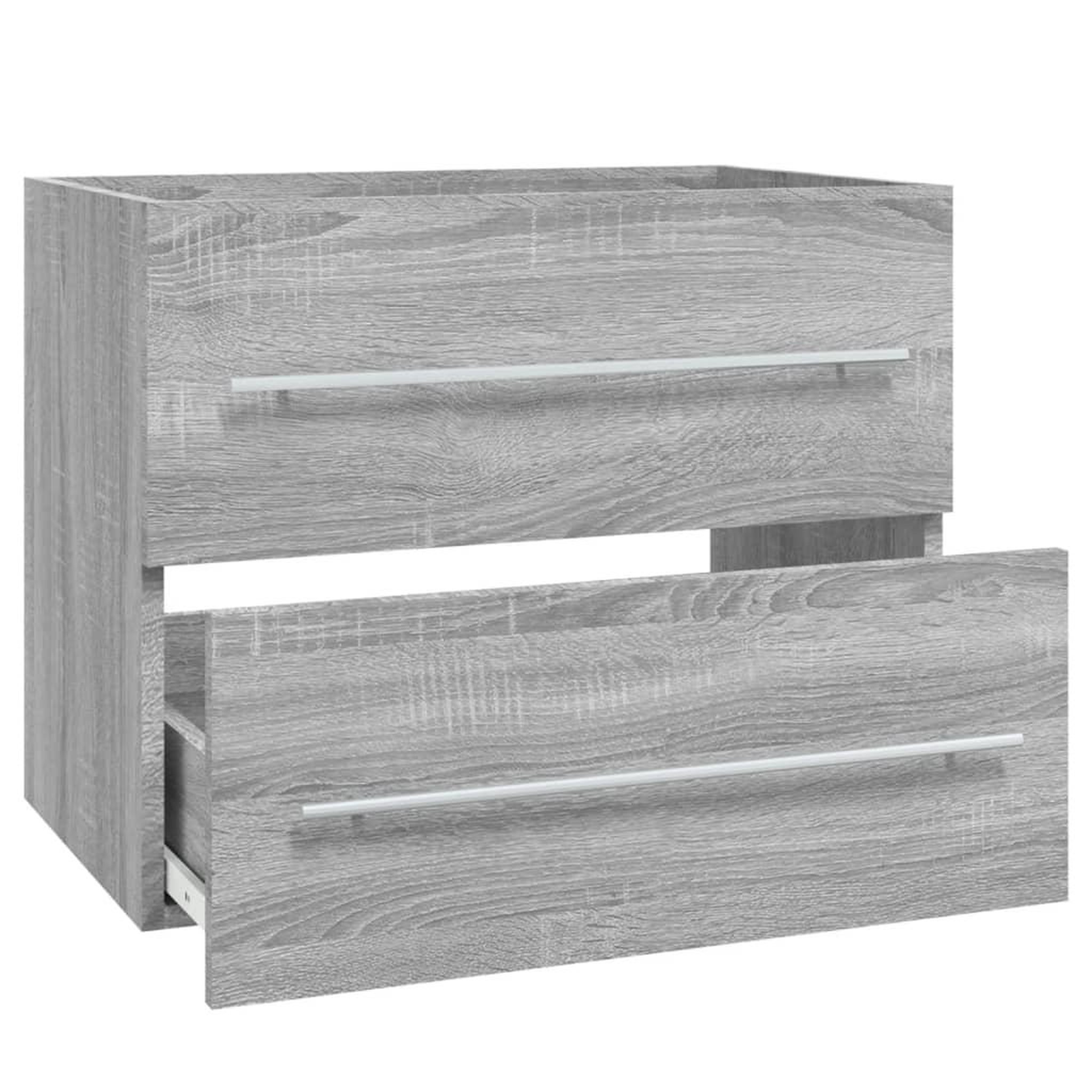 Voir la diapositive 5 : VIDAXL Armoire de lavabo Sonoma gris 60x38,5x48 cm Bois d'ingenierie