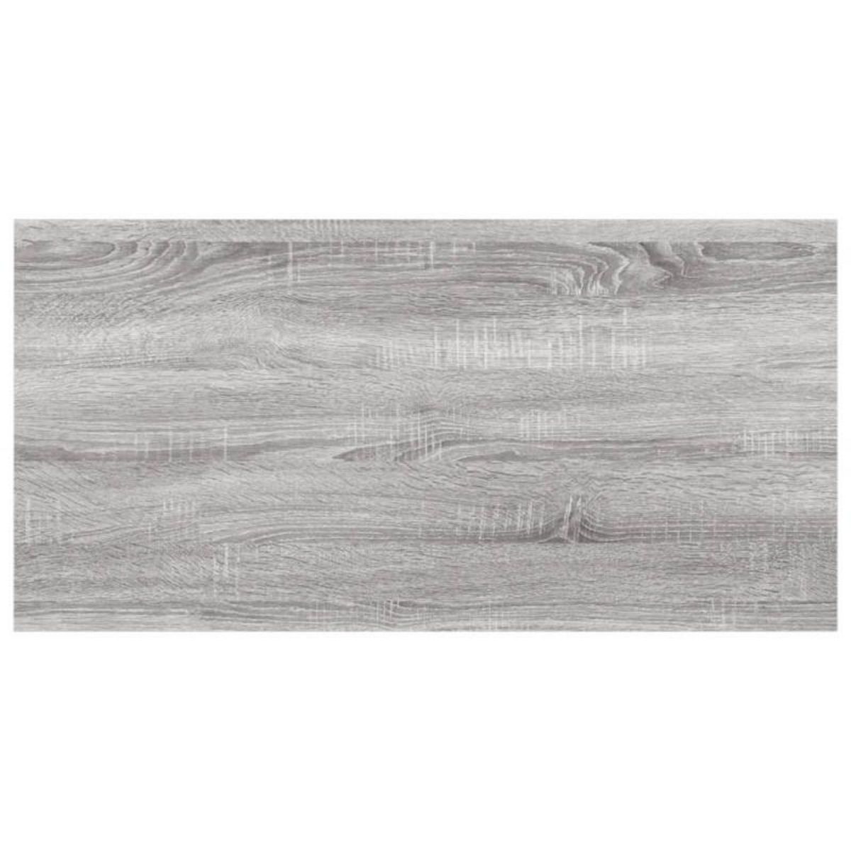 VIDAXL Étagères murales 4 pcs sonoma gris 60x20x1,5 cm bois ingénierie