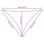 Voir la diapositive 6 : VIDAXL Voile de parasol tissu oxford triangulaire 3,5x3,5x4,9 m