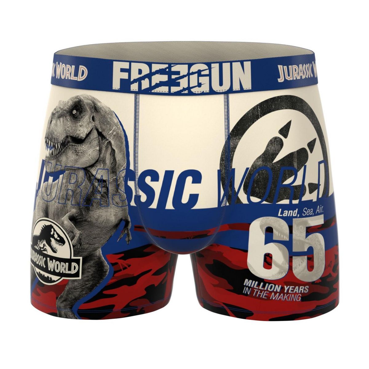 FREEGUN Lot de 4 boxers enfant Jurassic