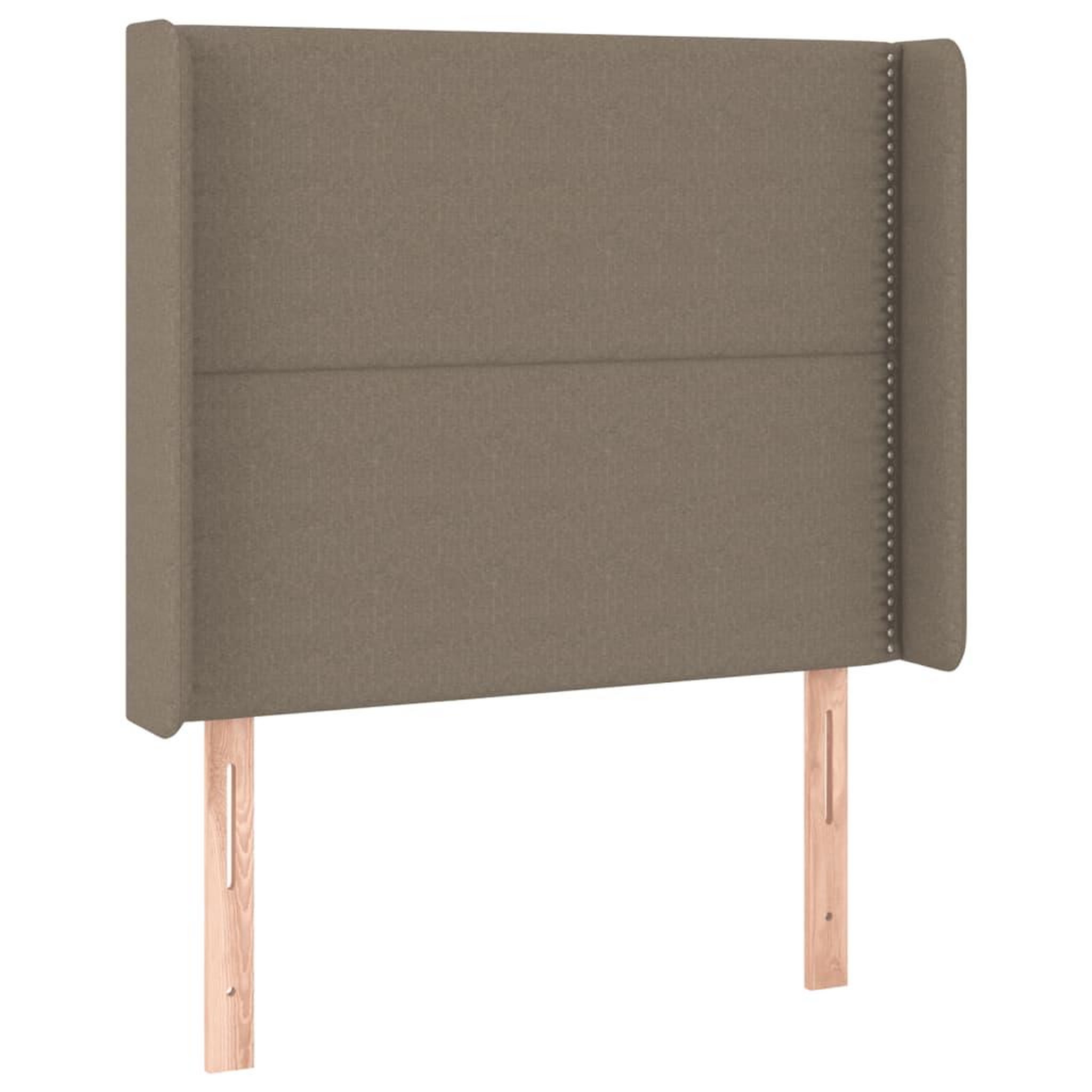 Voir la diapositive 3 : VIDAXL Tete de lit a LED Taupe 103x16x118/128 cm Tissu