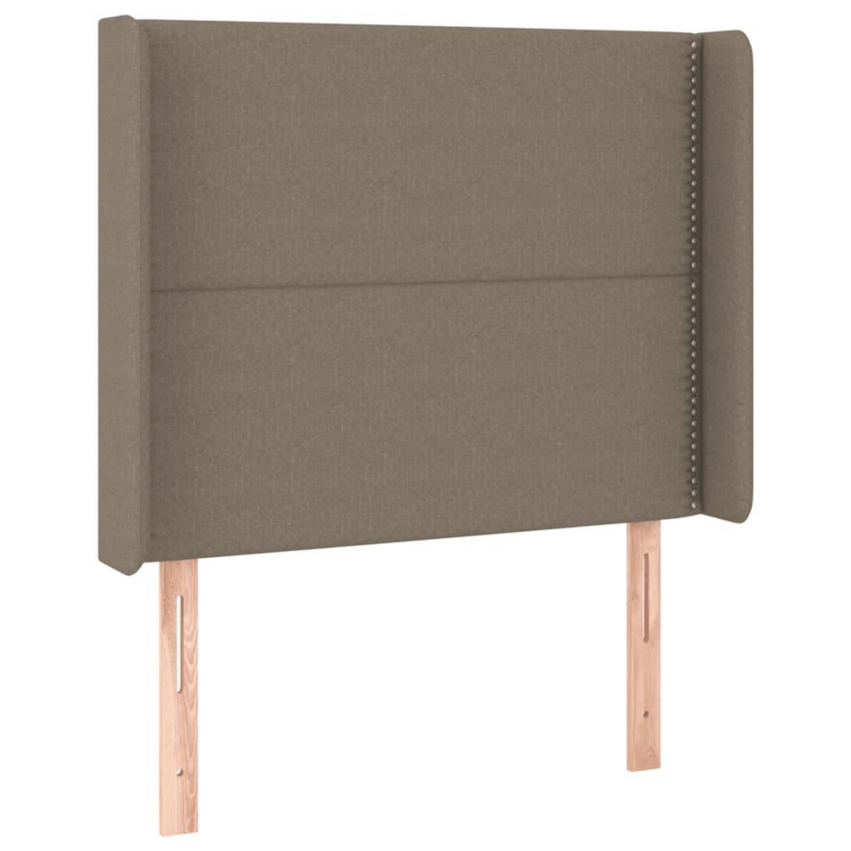 VIDAXL Tete de lit a LED Taupe 103x16x118/128 cm Tissu