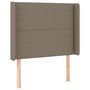 Voir la diapositive 3 : VIDAXL Tete de lit a LED Taupe 103x16x118/128 cm Tissu