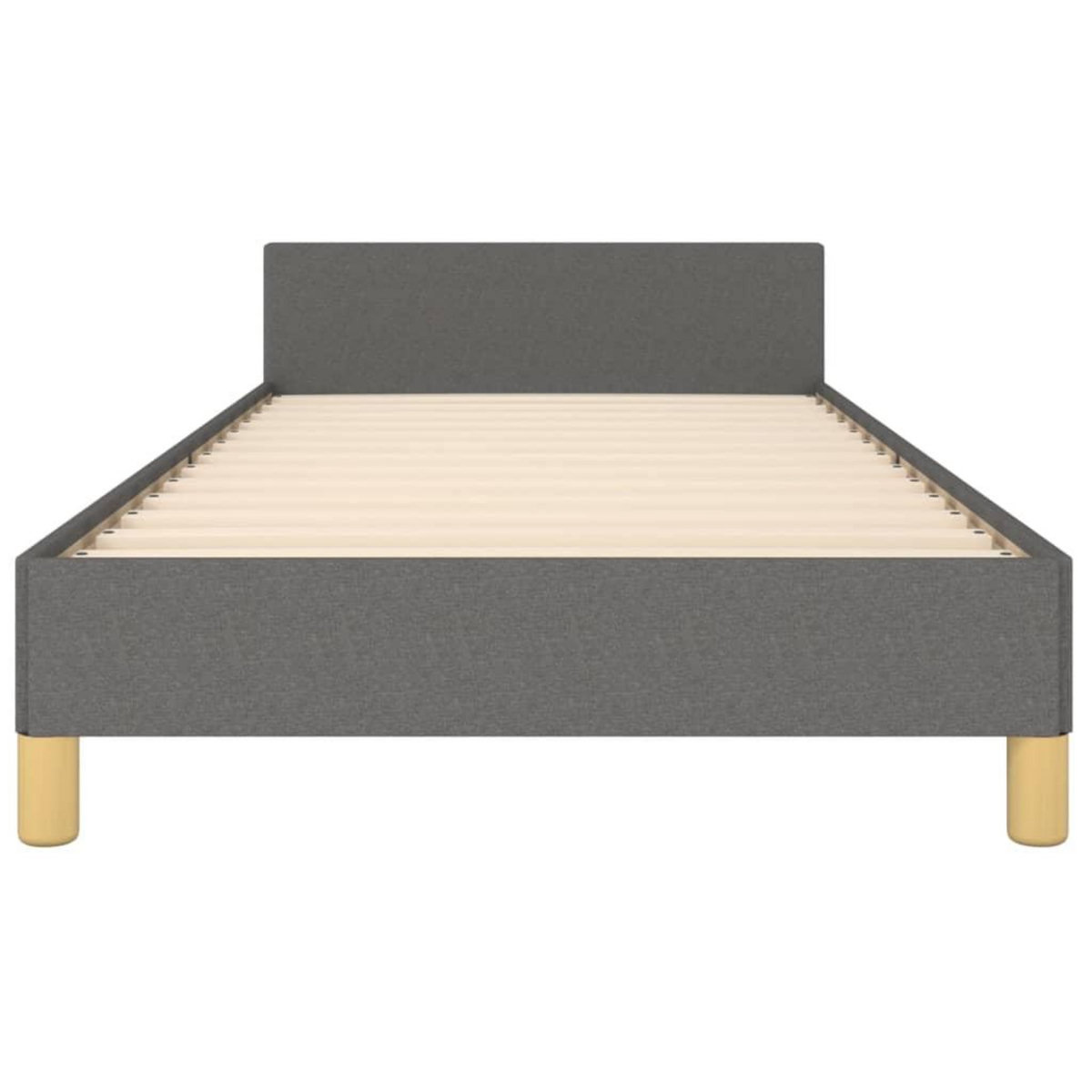 VIDAXL Cadre de lit sans matelas gris fonce 80x200 cm tissu