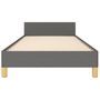 Voir la diapositive 5 : VIDAXL Cadre de lit sans matelas gris fonce 80x200 cm tissu
