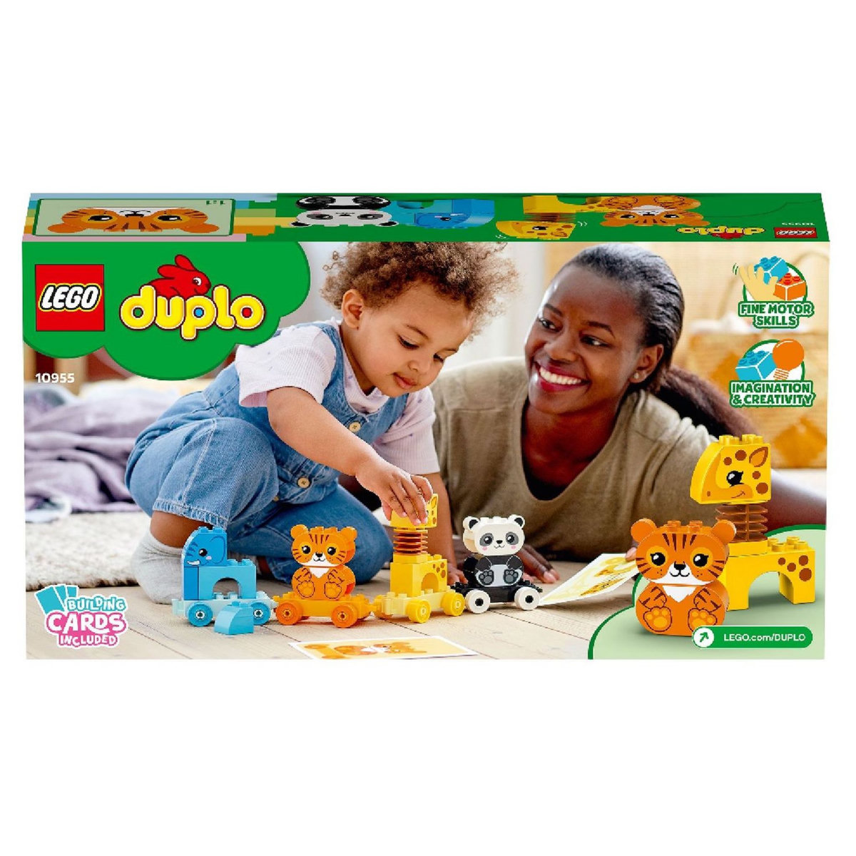 LEGO DUPLO 10955 - My First Le Train des Animaux, Jouet Premier Âge, Jeu Éducatif pour Enfants et Bébés agés de 1 an et plus