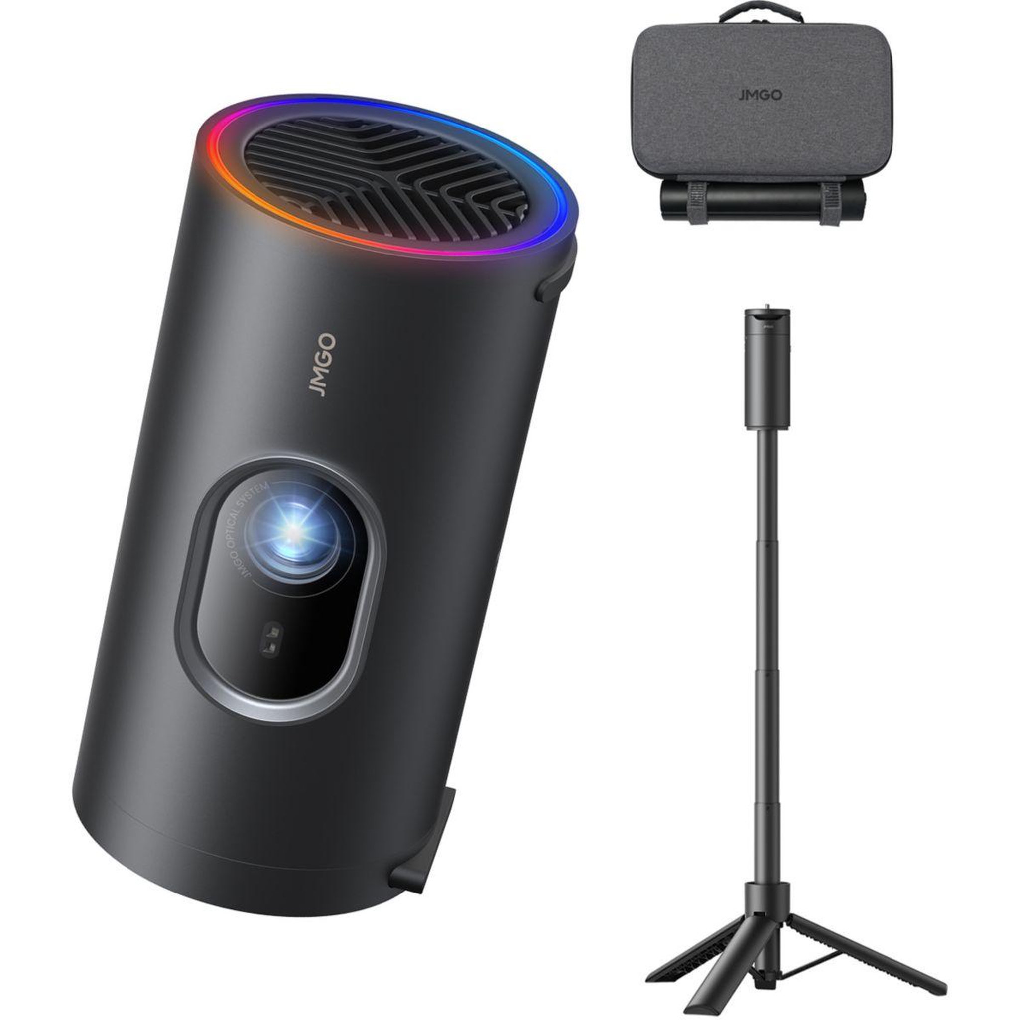 JMGO Vidéoprojecteur portable picoplay+ - sacoche - trépied - batterie