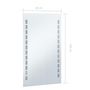 Voir la diapositive 6 : VIDAXL Miroir mural a LED pour salle de bains 60x100 cm