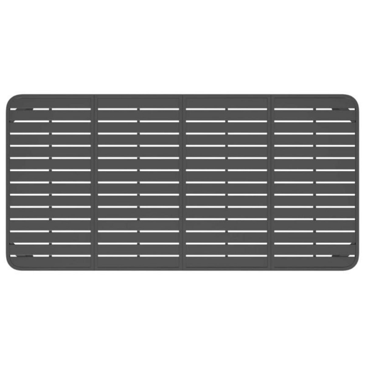 VIDAXL Table de jardin anthracite 200x100x71 cm acier