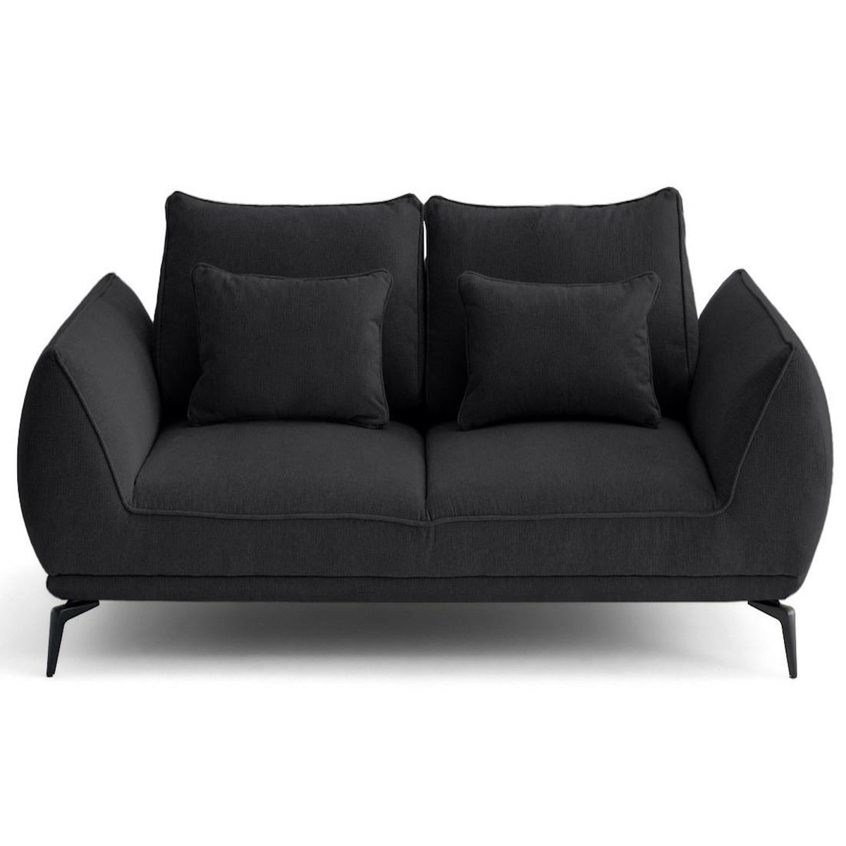 LISA DESIGN Arica - canapé droit 2 places en tissu texturé