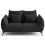 Voir la diapositive 1 : LISA DESIGN Arica - canapé droit 2 places en tissu texturé