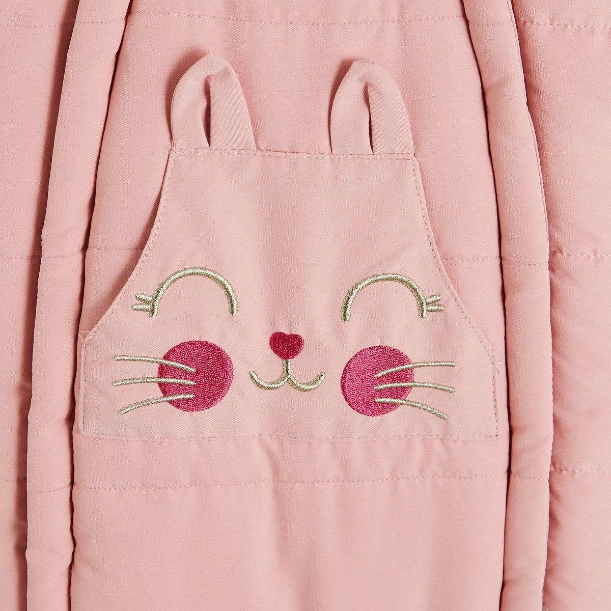 INEXTENSO Combipilote sherpa sans pieds avec moufles chat bébé fille