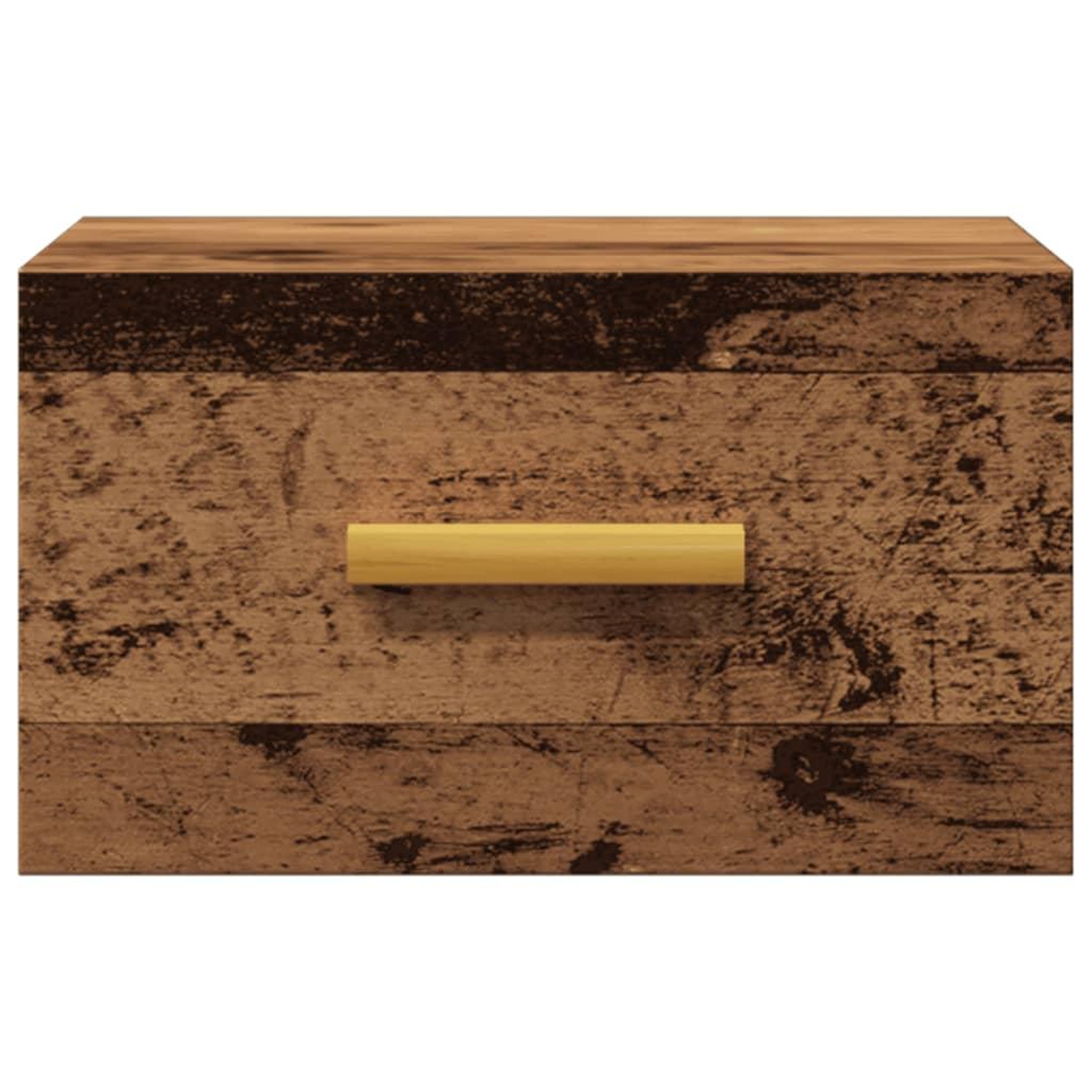 Voir la diapositive 4 : VIDAXL Table de chevet murale vieux bois 35x35x20 cm