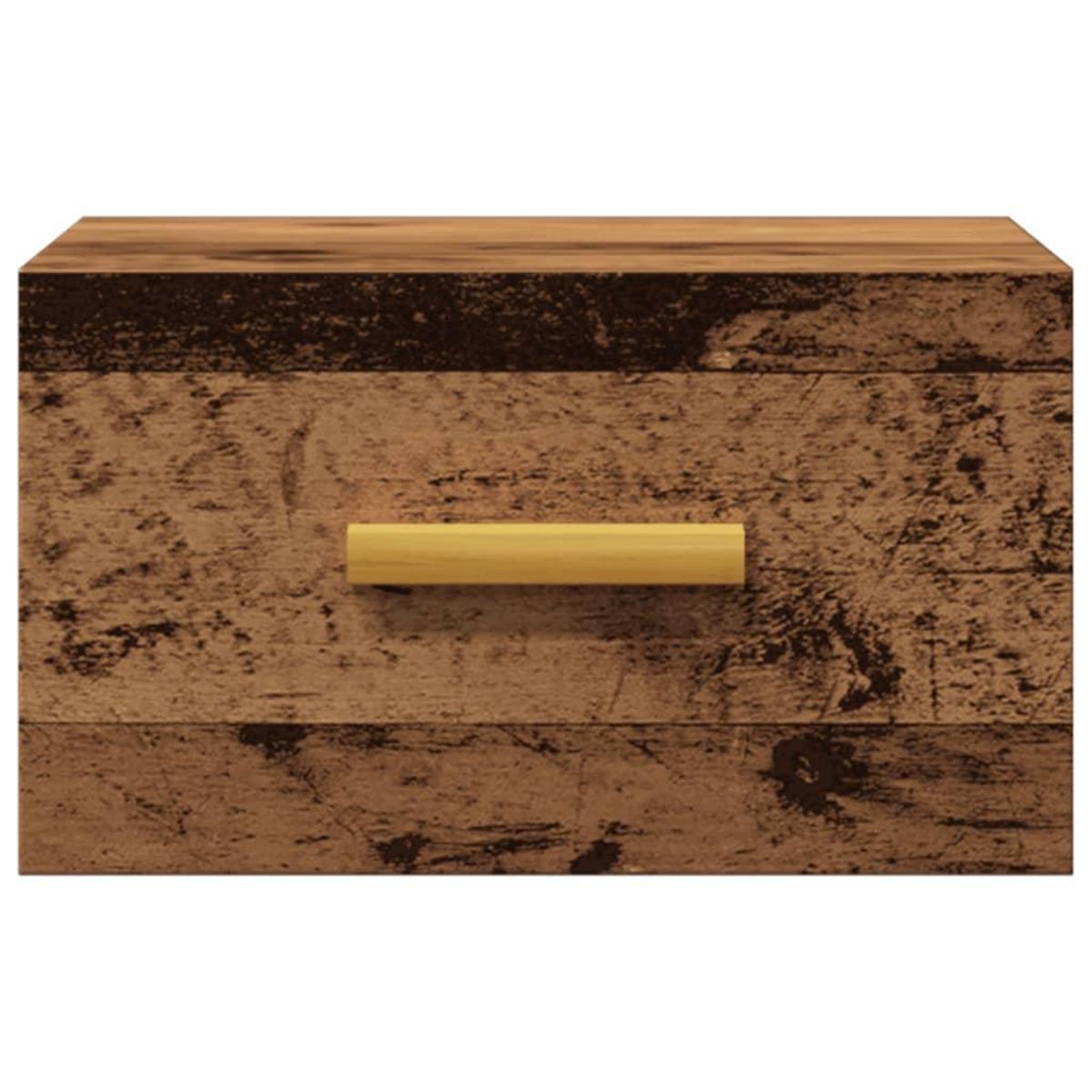 VIDAXL Table de chevet murale vieux bois 35x35x20 cm